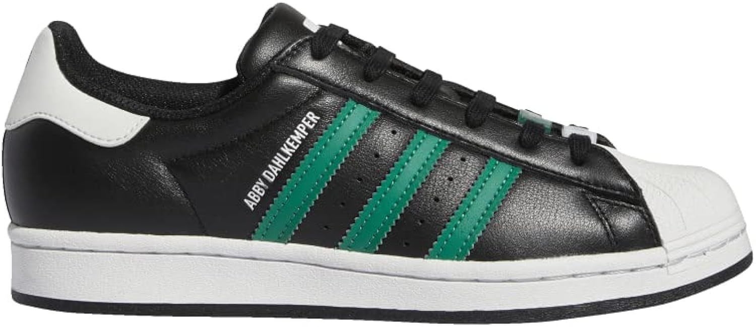 adidas Originals Women’S Abby DAHLKEMPER Superstar Shoes, Core Black/Bold Green/Active Purple