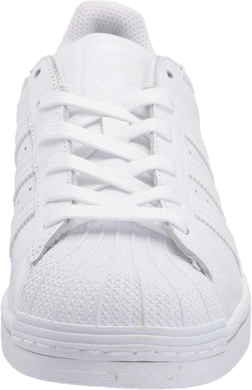 adidas Womens Superstar Sneaker, White/White/White, 7