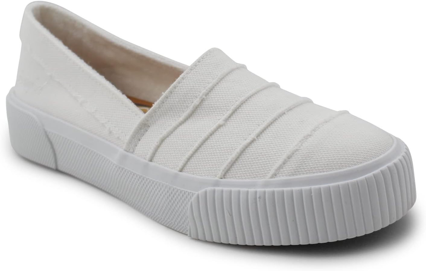 Blowfish Malibu Carter Womens Slip On Sneakers, White Smoked, 6.5 M