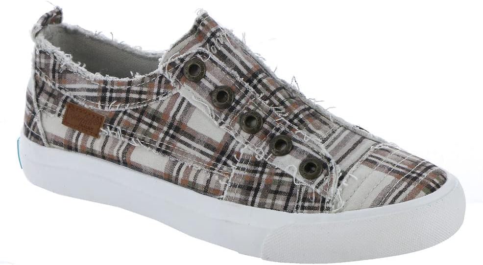 Blowfish Malibu Play Womens Slip On BM US BrownPlaid 6.5