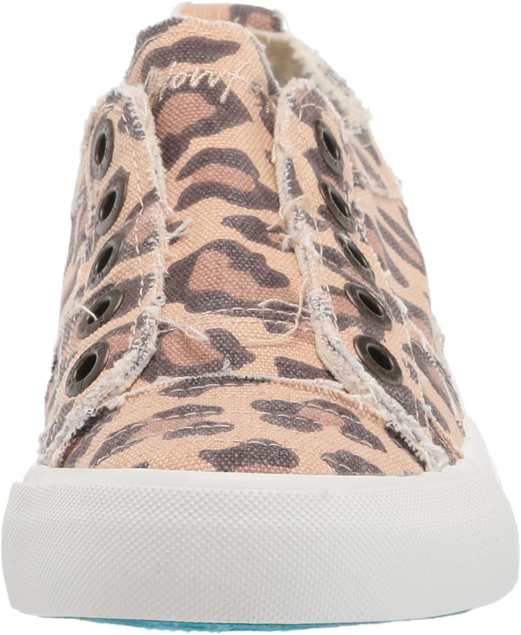 Blowfish ZS-0061-518 Womens Sneakers Play Slip On Laceless Natural Jumbo Kitty US Size 7.5