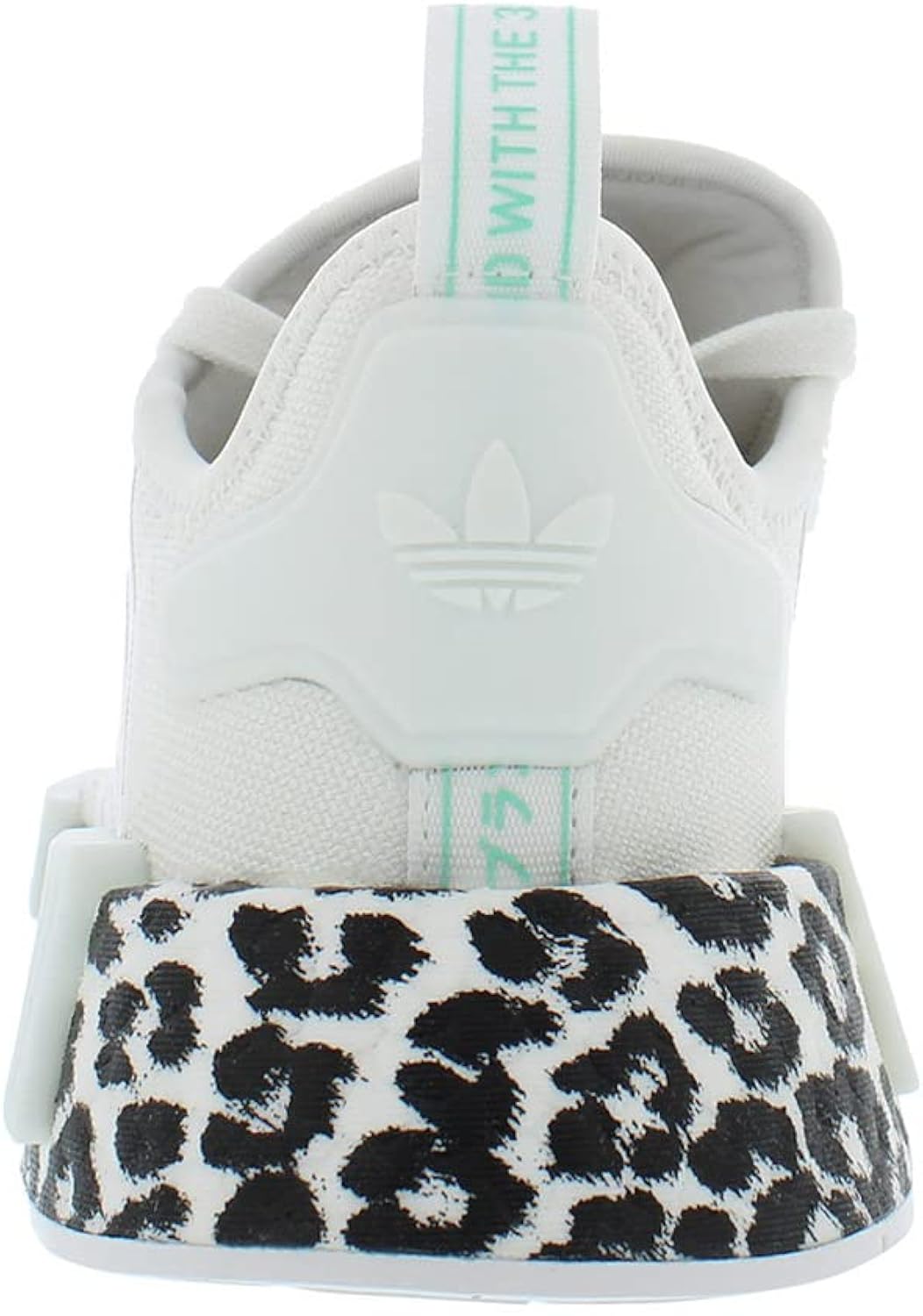 adidas Originals Womens NMD_R1 Sneaker (White Black Leopard Print, 6.5)