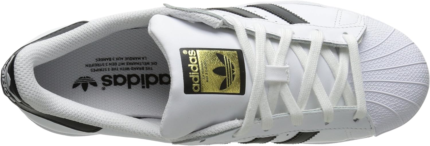 adidas Originals womens Superstar Sneaker, White/Black/White, 5.5 US