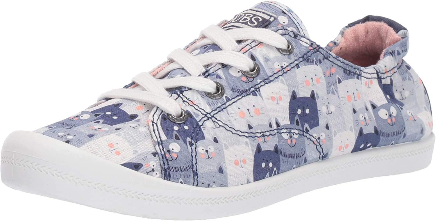 Skechers Womens Beach Bingo-Kitty Concert Sneaker