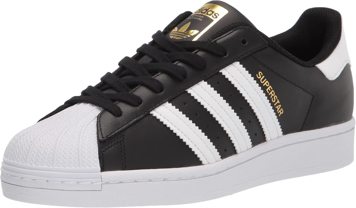 adidas Originals womens Superstar Sneaker, Core Black/White/Core Black, 8.5 US