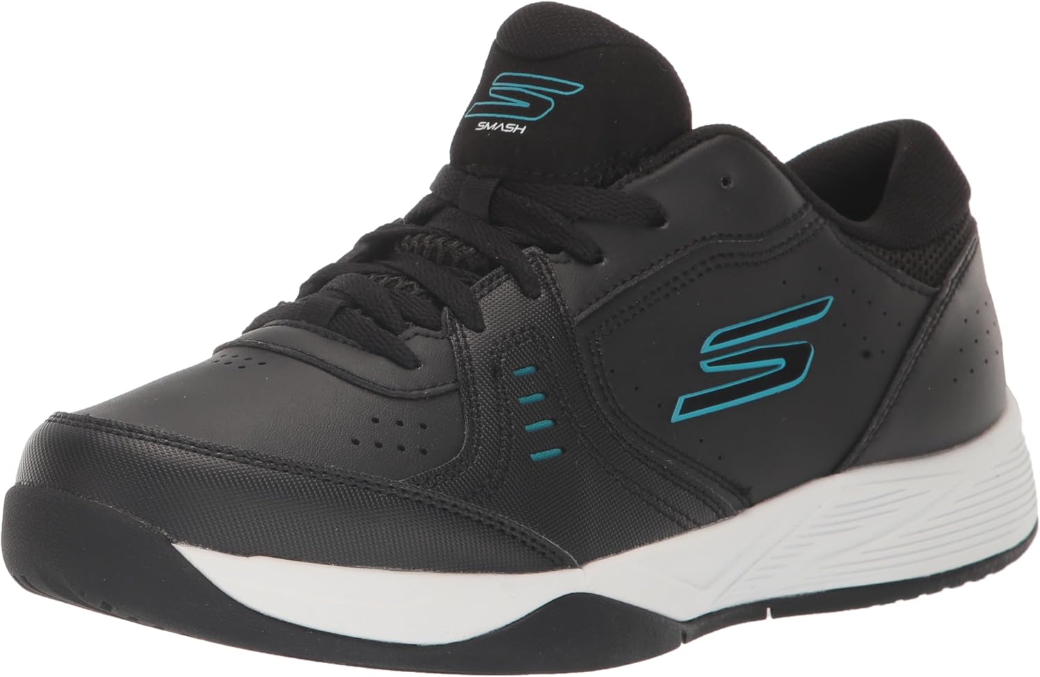 Skechers Womens Viper Court Smash Athletic Indoor Outdoor Pickleball Shoes | Relaxed Fit Sneakers