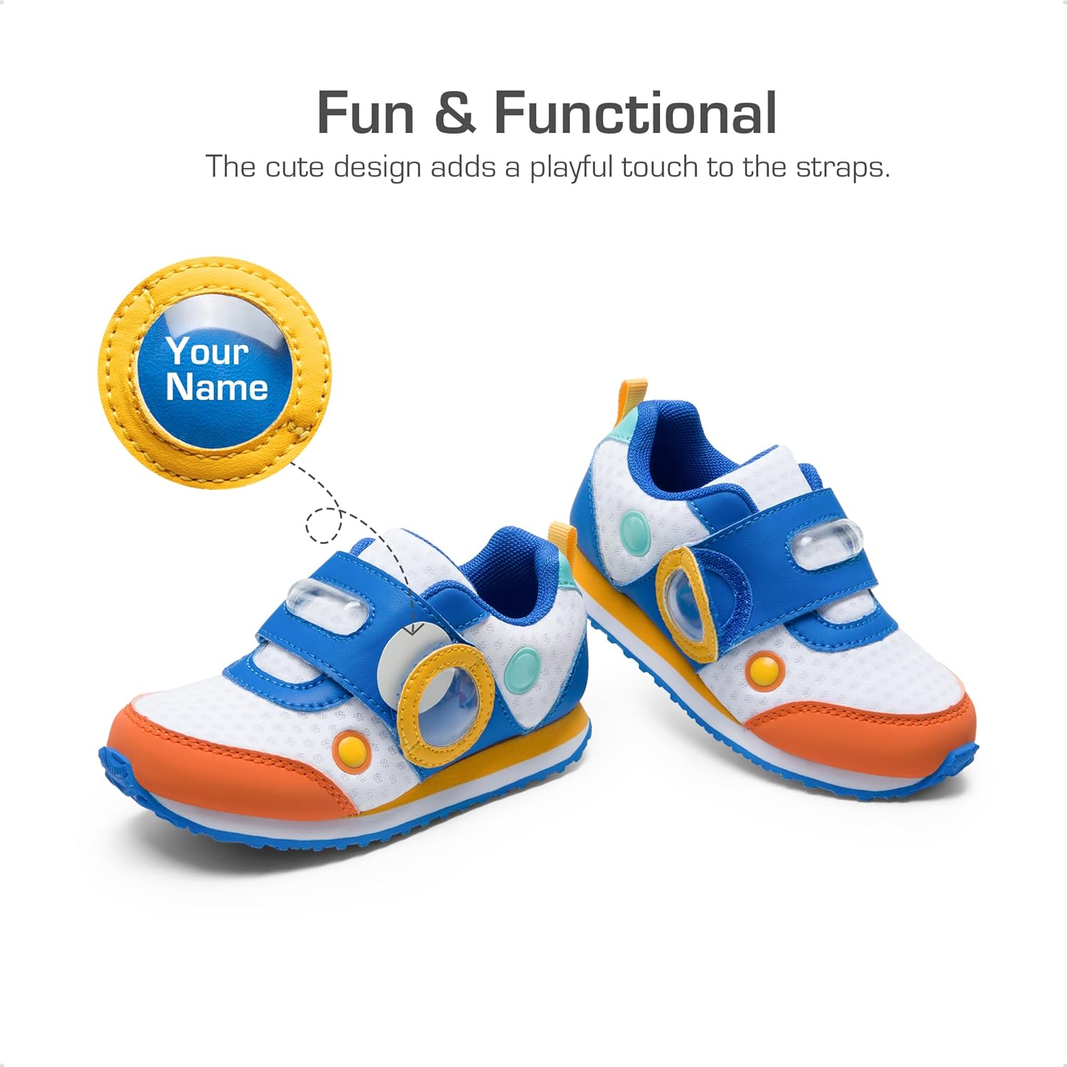 DREAM PAIRS Toddler Shoes Boys Girls Sneakers Kids Tennis Running Shoes Storybook Lightweight Hook and Loop Casual Walking Shoes