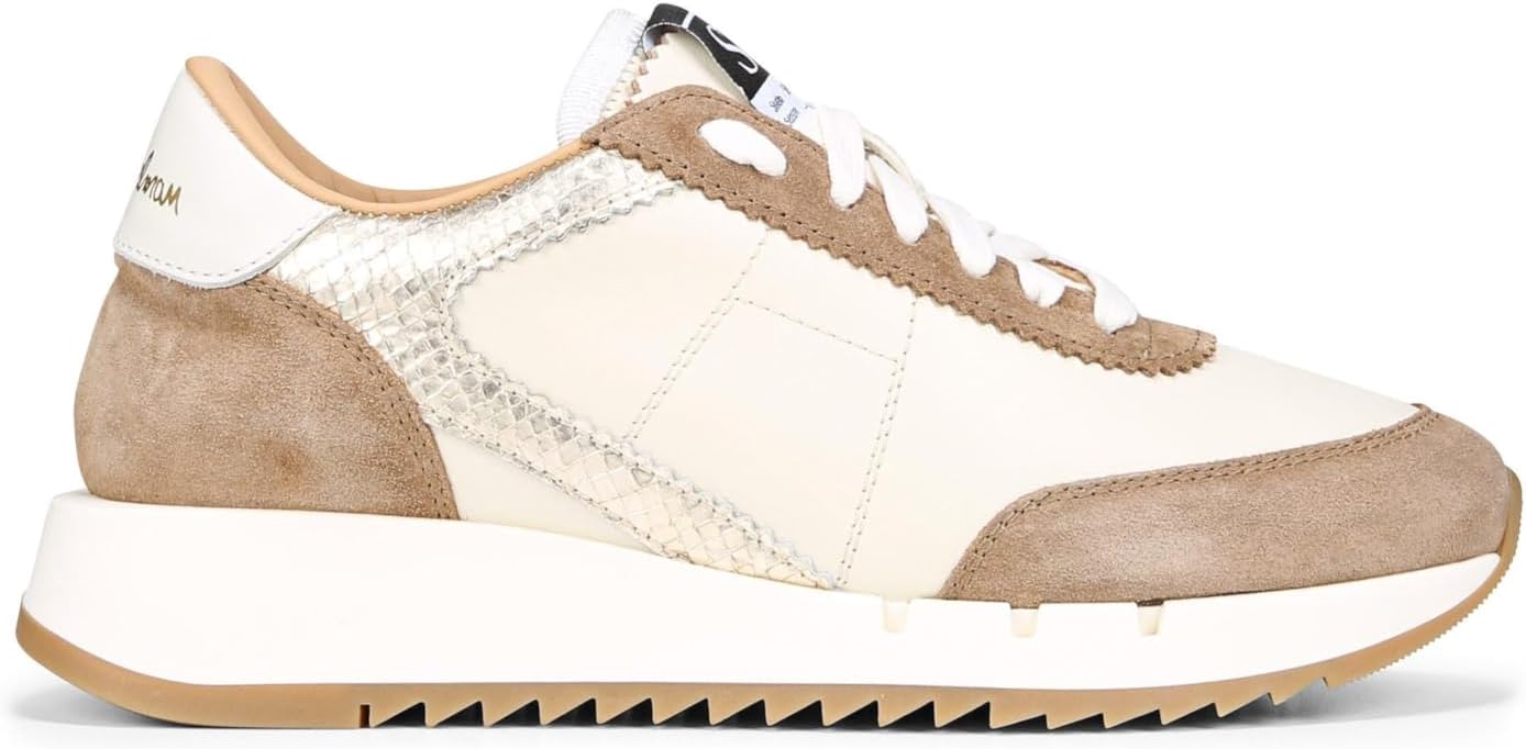 Sam Edelman Teddi White/Multi Lace Up Chunky Platform Low Top Fashion Sneakers (White/Multi, 5)