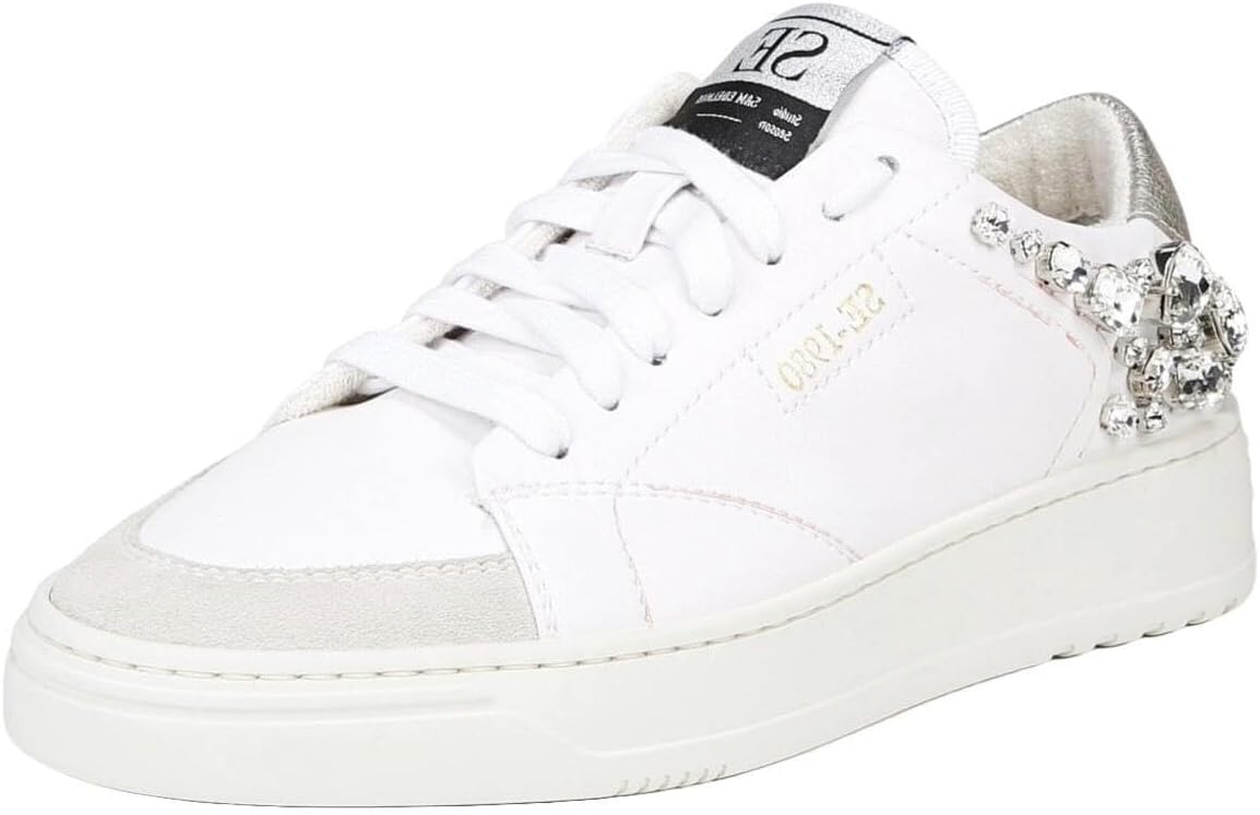 Sam Edelman Madara Womens White Leather Sneaker 6M