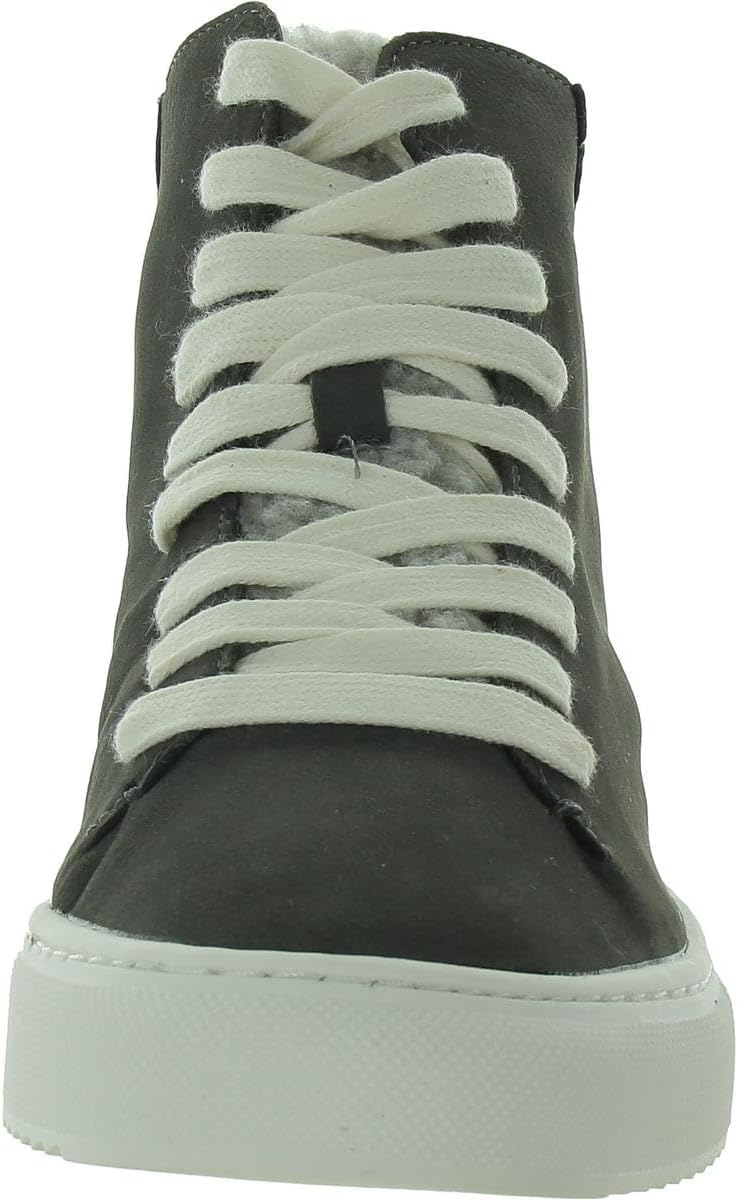 Sam Edelman Womens Pence High-Top Sneakers River Rock/Silver Suede 7.5M