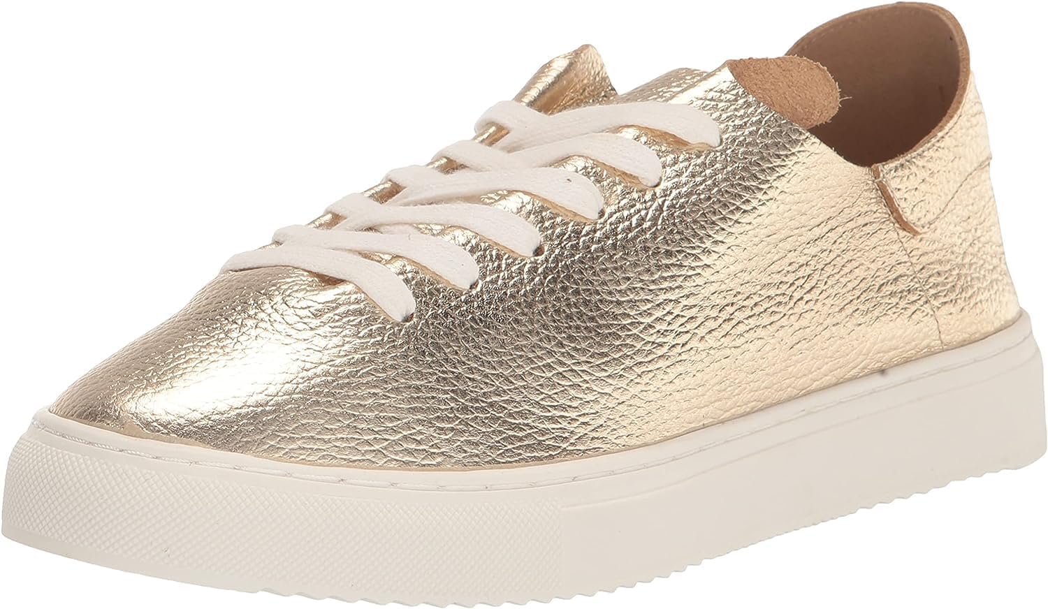 Sam Edelman Womens Poppy Sneaker Gold Leather 13M