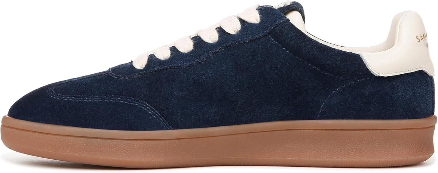 Sam Edelman Womens Tenny Sneaker, Navy Suede, 10