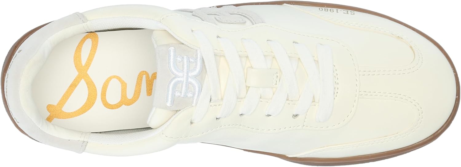 Sam Edelman Womens Tenny Sneaker, Optic White, 5