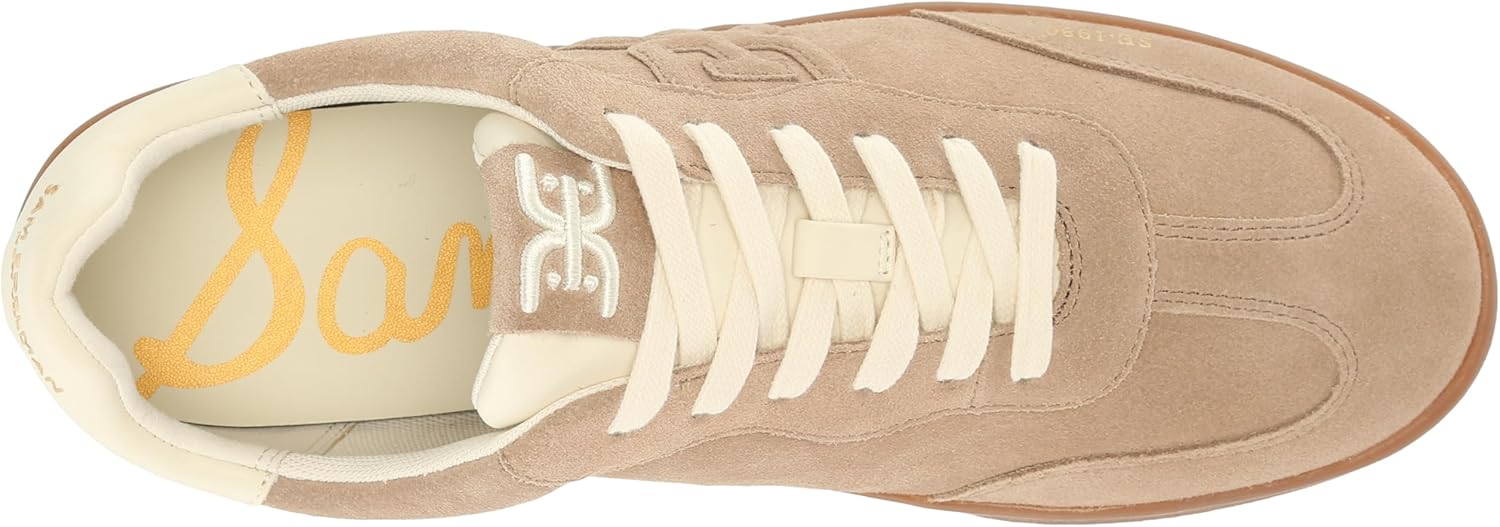 Sam Edelman Womens Tenny Sneaker, Taupe Suede, 7