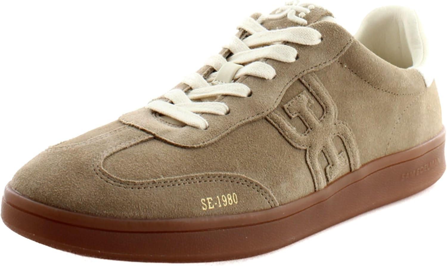 Sam Edelman Womens Tenny Sneaker, Taupe Suede, 8.5