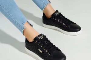 LUCKY STEP Glitter Sneakers Lace up Review