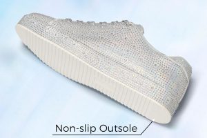 LUCKY STEP Platform Rhinestone Sneakers Review